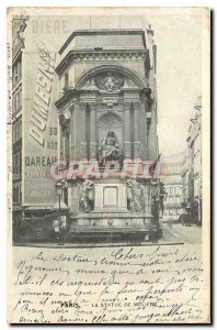 Old Postcard Paris Statue Moliere Dumesnil