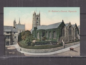 GREAT BRITAIN, PLYMOUTH, St. ANDREW'S CHURCH, c1920 ppc., unused.