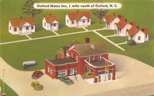 Oxford Motor Inn 1 mile south of Oxford - Oxford, North Carolina NC Postcard