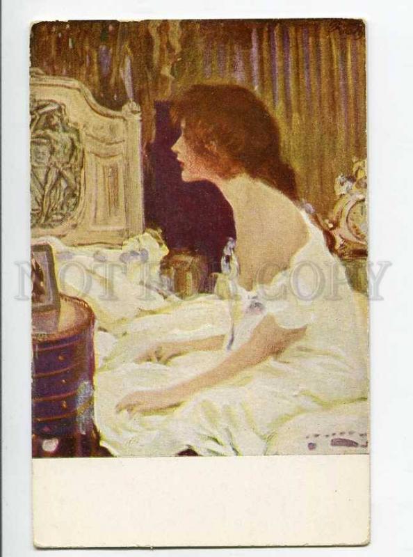 264751 ART NOUVEAU Bride by Paul RIETH Vintage JUGEND postcard