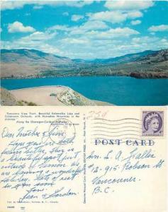 Kalamalka Lake and Coldstream Orchards, Okanagan Highway BC, Canada, Chrome