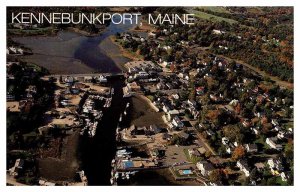 Postcard AERIAL VIEW SCENE Kennebunkport Maine ME AS9546