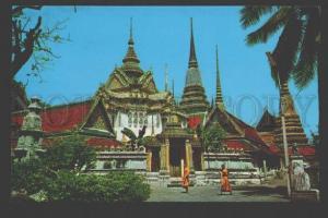 109130 THAILAND BANGKOK Wat Po Old photo postcard