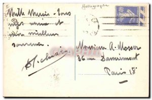 Postcard Old Autograph Head & # 39orchestre Pierre Sechiari TOP