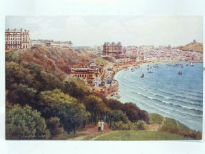 South Cliff and Spa Scarborough Yorkshire New Antique AR Quinton Postcard c1910