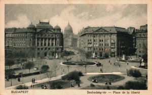 Hungary Budapest Szabadság-tér Vintage Postcard C260