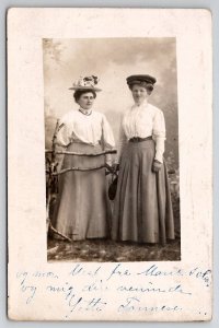 Norge RPPC Norway Lovely Edwardian Ladies To Gabrielsen In Chicago Postcard N30