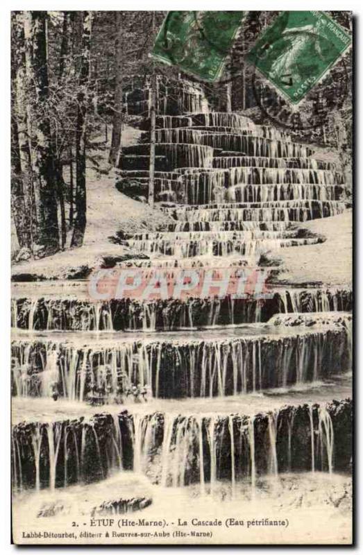 Old Postcard Etuf Cascade Water petrifying