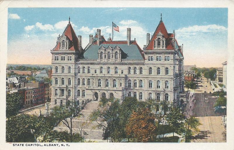 State Capitol, Albany, New York, Early Postcard, Unused