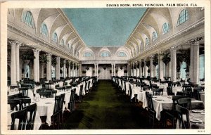 Dining Room at the Royal Poinciana, Palm Beach FL c1926 Vintage Postcard Q62