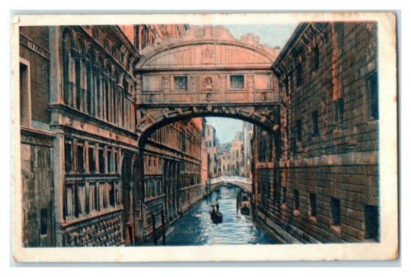 Bridge of Sighs, Venice Italy, Famous Bridges, Echte Wagner German Trade Card