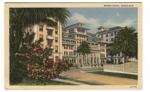 Postcard Moana Hotel Honolulu Hawaii HI