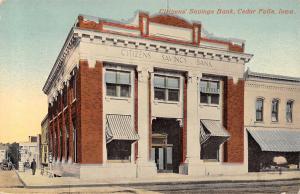 Cedar Falls IA Barber Shop in the Basement of the Citizens Savings Bank c1910 PC 