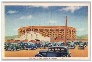 Tijuana Baja California Mexico Postcard Bull Fight Arena c1940's Vintage