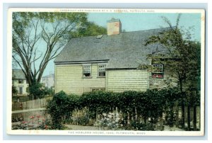 c1910s The Howland House 1666 Plymouth Massachusetts MA Phostint Postcard