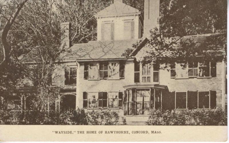 Wayside The Home of Hawthorne Concord MA Massachusetts Unused Postcard D26