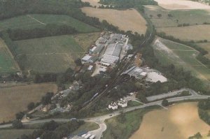 Sheffield Park Station Birds Eye View in 1990 Sussex Postcard