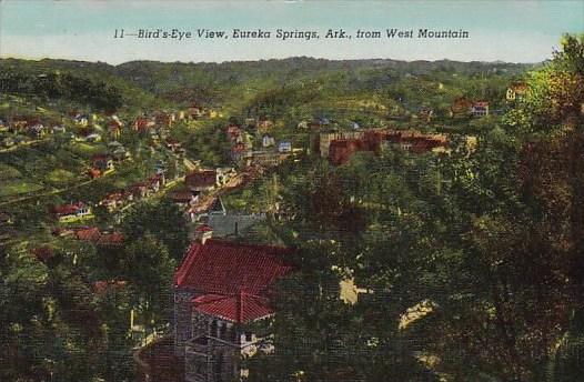 From West Mountain Birds Eye View Eureka Springs Arkansas