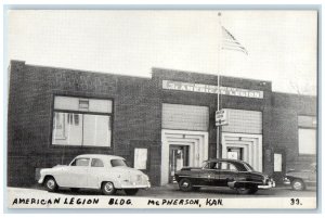 c1940's American Legion Building Exterior McPherson Kansas KS Unposted Postcard