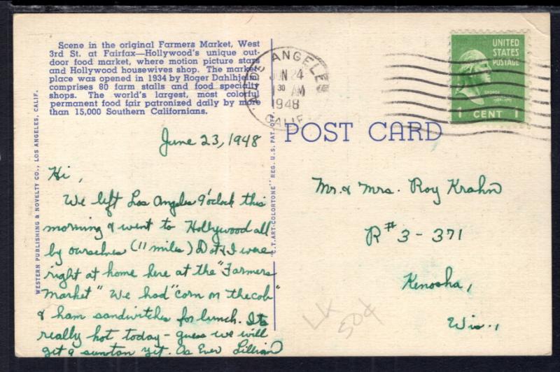 Farmers Market,Hollywood,CA BIN