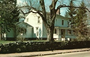 Vintage Postcard John Brown House Residence Abolitionist Harpers Fairy Akron OH