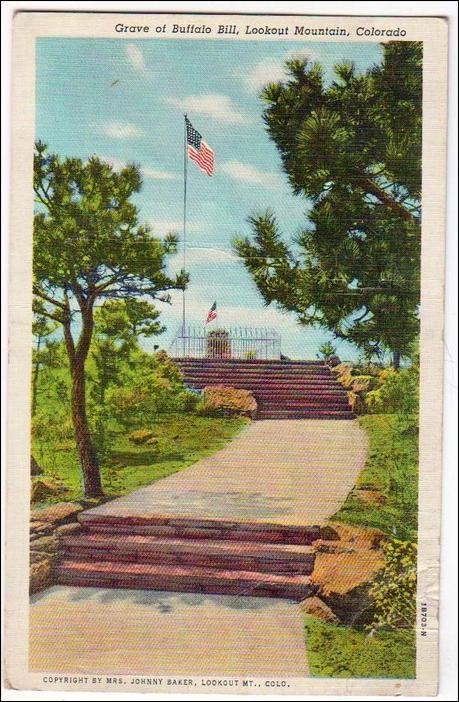 CO - Grave of Buffalo Bill, Lookout Mountain   (creases)