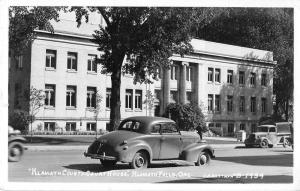 Klamath Falls Oregon birds eye view Klamath Co Court House real photo pc Z22571