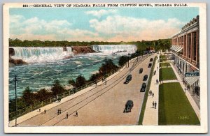 Niagara Falls New York 1920s Postcard General View Niagara Falls Clifton Hotel