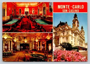 The Casino Monte Carlo Principality of Monaco 4x6 Vintage Postcard 0462