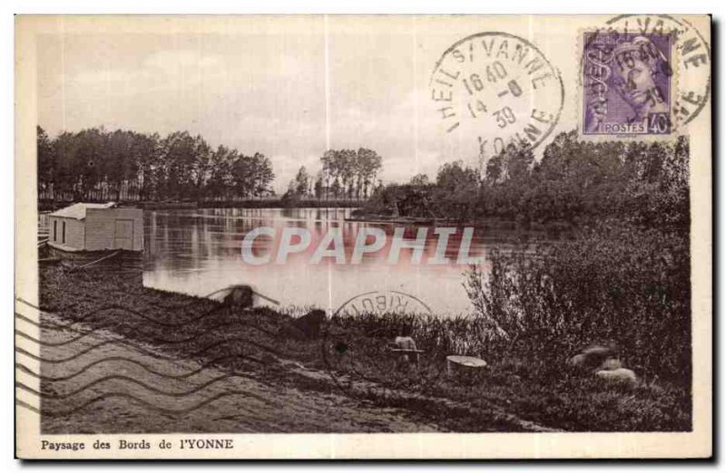 Old Postcard Landscape I Yonne Edges