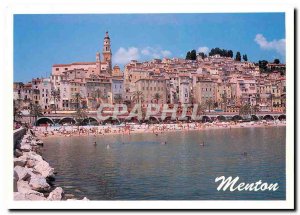 Postcard Modern Sablettes Menton