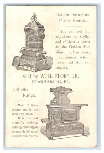 1880s W.H. Flory Jr. Othello Range Golden Sunshine Parlor Heater #2 P208