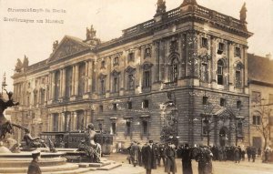 RPPC Strassenkampfe in Berlin Zerstörungen am Marstall c1910s Vintage Postcard