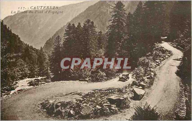 'Old Postcard Cauterets The Pont d''Espagne Route'