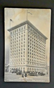 Mint Vintage San Francisco California Clift Hotel With Vintage Cars Postcard