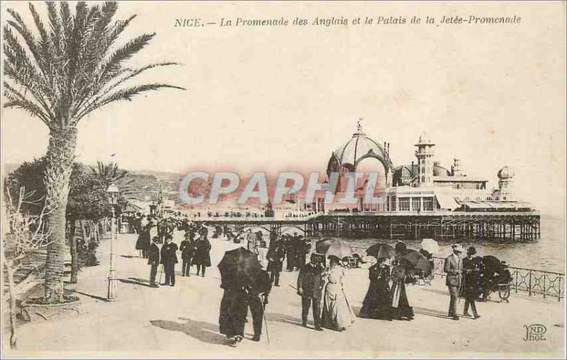 'Old Postcard Nice''s Promenade des Anglais and the Palais de la Jetee Promen...