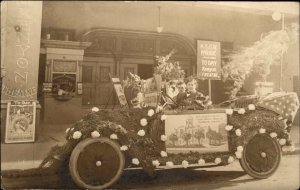 Stockton CA Native Sons of Golden West - Car - Kenyon Theatre Ticket Window RPPC