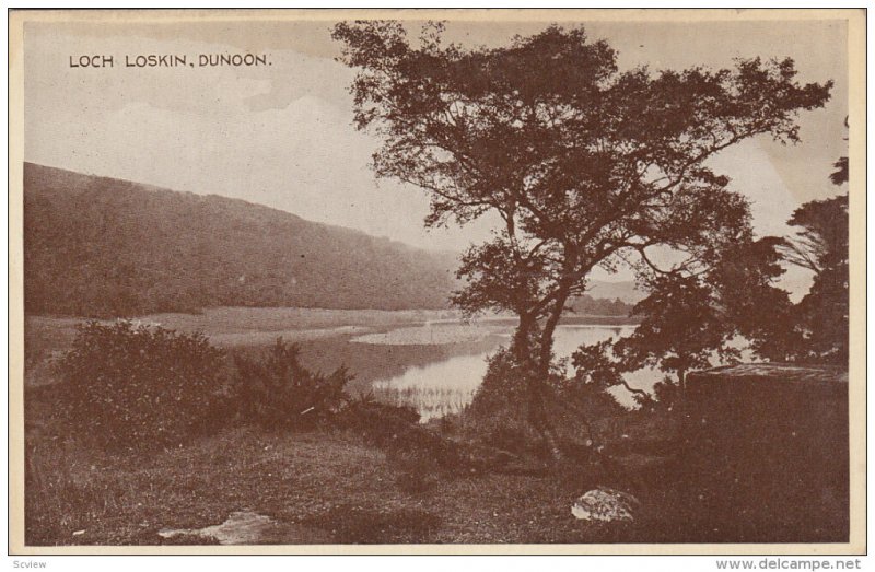 DUNOON, Scotland, 1900-1910's; Loch Loskin