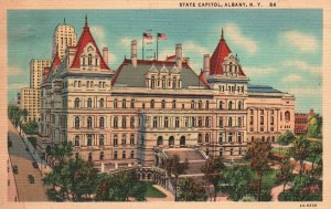 Vintage Postcard 1960 State Capitol Albany New York CW Hughes & Co. Inc. Pub