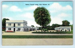 NEW ORLEANS, Louisiana LA ~ Roadside BAILEY'S TOURIST LODGE 1940s Linen Postcard