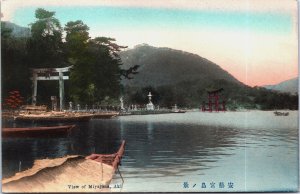 Japan View of Miyajima Aki Coloured Postcard C075