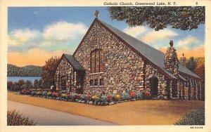 Catholic Church Greenwood Lake, New York Postcard