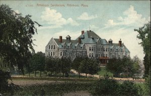 Attleboro MA Sanitarium Insane Asylum c1910 Postcard