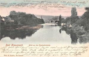 Bad Kreuznach Germany Block von der Eisenbahnbrucke Antique Postcard J60911