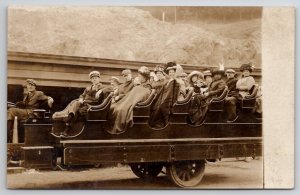 RPPC San Francisco CA People In Touring Car At The Cliff House Postcard N30