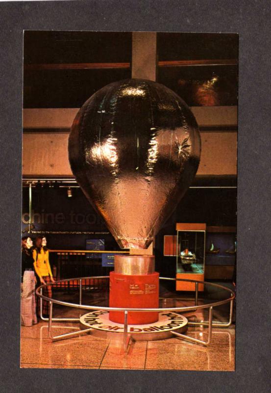 MA Hot Air Balloon Museum of Science Boston Mass Massachusetts Postcard PC