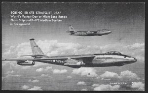 ARCADE CARD Boeing RB 47E Stratojet USAF Jet Airplane