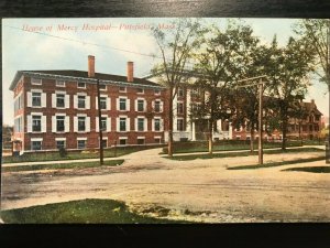 Vintage Postcard 1907-1915 House of Mercy Hospital, Pittsfield, Massachusetts MA
