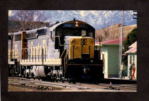 CA Santa Fe Railroad Train Engine Locomotive 959 Summit Depot Station California