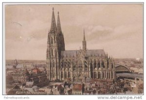 Birds Eye View, Panorama mit Dom, Koln a. Rhein, North Rine-Westphalia, Germa...